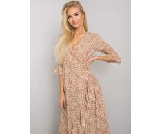 Och Bella Suknelė-TW-SK-BI-24502-3,46P-smėlio spalvos