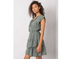 Suknelė Och Bella Sukienka-TW-SK-BI-26594.36P-khaki