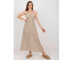 Och Bella Suknelė-TW-SK-BI-8676.22-smėlio spalvos