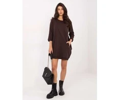 Suknelė Relevance Sukienka-RV-SK-6839.95-ciemny ruda