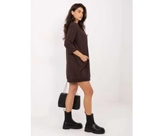 Suknelė Relevance Sukienka-RV-SK-6839.95-ciemny ruda