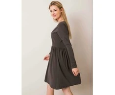 Rue Paris Suknelė-RV-SK-5889.41P-tamsi chaki