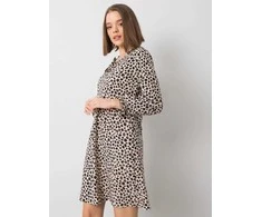 Rue Paris Suknelė-WN-SK-R817.66-šviesiai smėlio spalvos