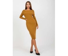 Trendy Ing Suknelė-NM-SK-NG-2307.11X-tamsiai geltona