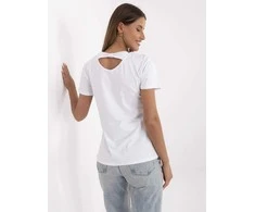 Trendy Ing Marškinėliai moterims-NM-TS-NG25285.74P-balta ir-smėlio spalva