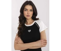 Vinceotto Marškinėliai moterims NM-TS-V7940.17-juoda-balta