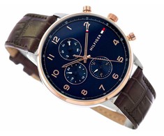 Vyriškas laikrodis TOMMY HILFIGER LEONARD 1791987 (zf089b) + BOX