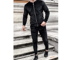 Empire of Style Vyriškas veliūrinis "Anarchy" kostiumas - Juodas