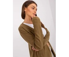 Wool Fashion Italia Kardiganas moterims AT-SW-2333.31X, alyvuogių spalvos