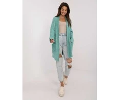 Wool Fashion Italia Kardiganas moterims AT-SW-2366.61-mint