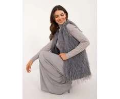 Wool Fashion Italia Liemenė-AT-KZ-2349-1,21-tamsiai pilka