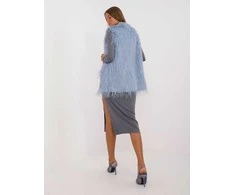 Wool Fashion Italia Liemenė-AT-KZ-2349-1.31P-pilka-mėlyna
