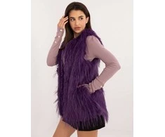 Wool Fashion Italia Liemenė-AT-KZ-2349-1,50-tamsiai violetinė