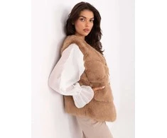 Wool Fashion Italia Liemenė moterims AT-KZ-2349.00P-camelowy