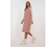 Wool Fashion Italia Liemenė-AT-KZ-2368-1,07-tamsiai rožinė