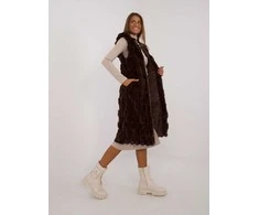 Wool Fashion Italia Liemenė-AT-KZ-2368-1,07-tamsiai ruda