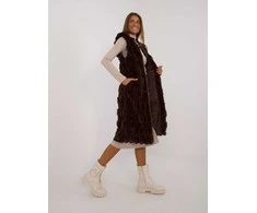 Wool Fashion Italia Liemenė-AT-KZ-2368-1,07-tamsiai ruda