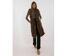 Wool Fashion Italia Liemenė-AT-KZ-2368-1,08-tamsiai ruda