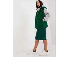 Wool Fashion Italia Liemenė-AT-KZ-2368.00P-tamsiai žalia