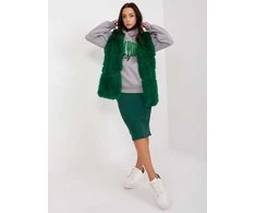 Wool Fashion Italia Liemenė-AT-KZ-2368.00P-tamsiai žalia