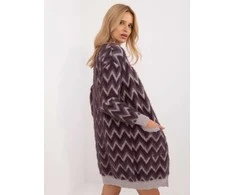 Wool Fashion Italia Kardiganas-AT-SW-2340-A.00-tamsiai violetinė
