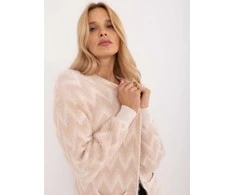 Wool Fashion Italia Kardiganas-AT-SW-2340-A.00-smėlio spalvos