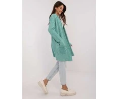 Wool Fashion Italia Kardiganas moterims AT-SW-2366.61-mint