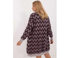 Wool Fashion Italia Kardiganas-AT-SW-2340-A.00-tamsiai violetinė