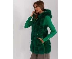Wool Fashion Italia Liemenė-AT-KZ-2379.96P-tamsiai žalia