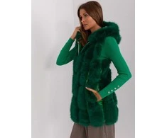 Wool Fashion Italia Liemenė-AT-KZ-2379.96P-tamsiai žalia