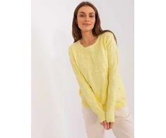 Wool Fashion Italia Megztinis-AT-SW-2231A.00P-šviesiai geltonas