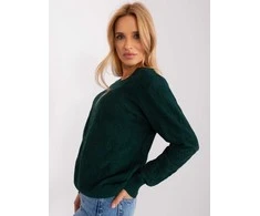 Wool Fashion Italia Megztinis-AT-SW-2231A.00P-tamsiai žalias