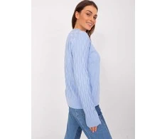 Wool Fashion Italia Megztinis-AT-SW-2326.37X-šviesiai mėlynas