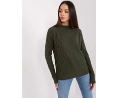 Wool Fashion Italia Megztinis-AT-SW-2326.37X-tamsus chaki