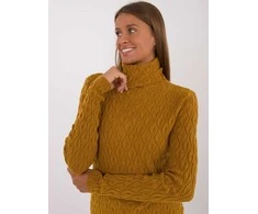 Wool Fashion Italia Megztinis-AT-SW-2334-2,61-tamsiai geltonas
