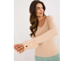 Wool Fashion Italia Megztinis-AT-SW-2334.91-smėlio spalvos