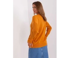 Wool Fashion Italia Megztinis-AT-SW-2338.14P-šviesiai oranžinis
