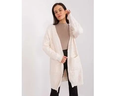 Wool Fashion Italia Megztinis moterims AT-SW-23401-A.39, šviesiai smėlio spalvos