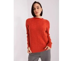 Wool Fashion Italia Megztinis-AT-SW-2340.43-tamsiai oranžinis