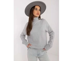Wool Fashion Italia Megztinis-AT-SW-2342-1,35-pilkas