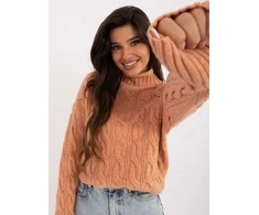 Wool Fashion Italia Megztinis-AT-SW-23445.00-šviesiai oranžinis