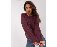 Wool Fashion Italia Megztinis-AT-SW-2346-2,99P-tamsiai violetinis