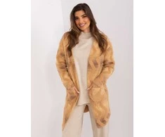 Wool Fashion Italia Megztinis moterims AT-SW-234701.34, smėlio spalvos