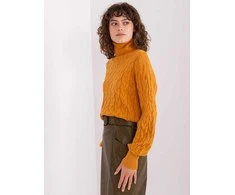 Wool Fashion Italia Megztinis-AT-SW-2348.93-tamsiai geltonas