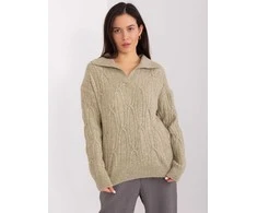 Wool Fashion Italia Megztinis-AT-SW-2349-2,27-khaki