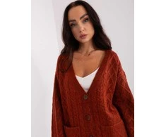 Wool Fashion Italia Megztinis-AT-SW-2358.31-tamsiai oranžinis