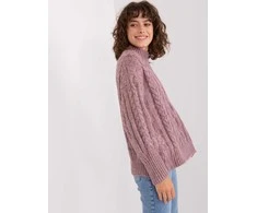 Wool Fashion Italia Megztinis-AT-SW-2363-2,30-violetinė