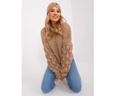 Wool Fashion Italia Megztinis-AT-SW-2382.97P-smėlio spalvos