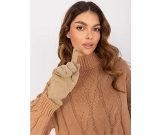 Wool Fashion Italia Pirštinės-AT-RK-231405.08X-tamsiai smėlio spalvos