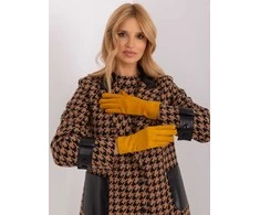 Wool Fashion Italia Pirštinės-AT-RK-2370.99-tamsiai geltonos
